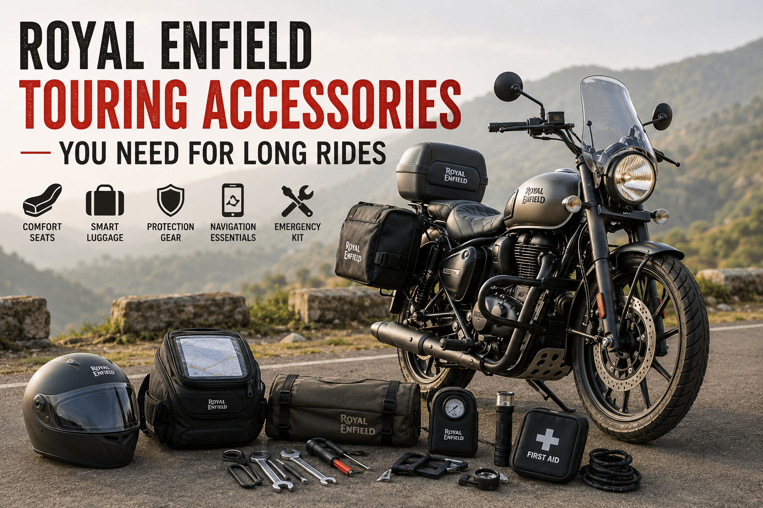 Royal Enfield Touring Accessories You Need for Long Rides