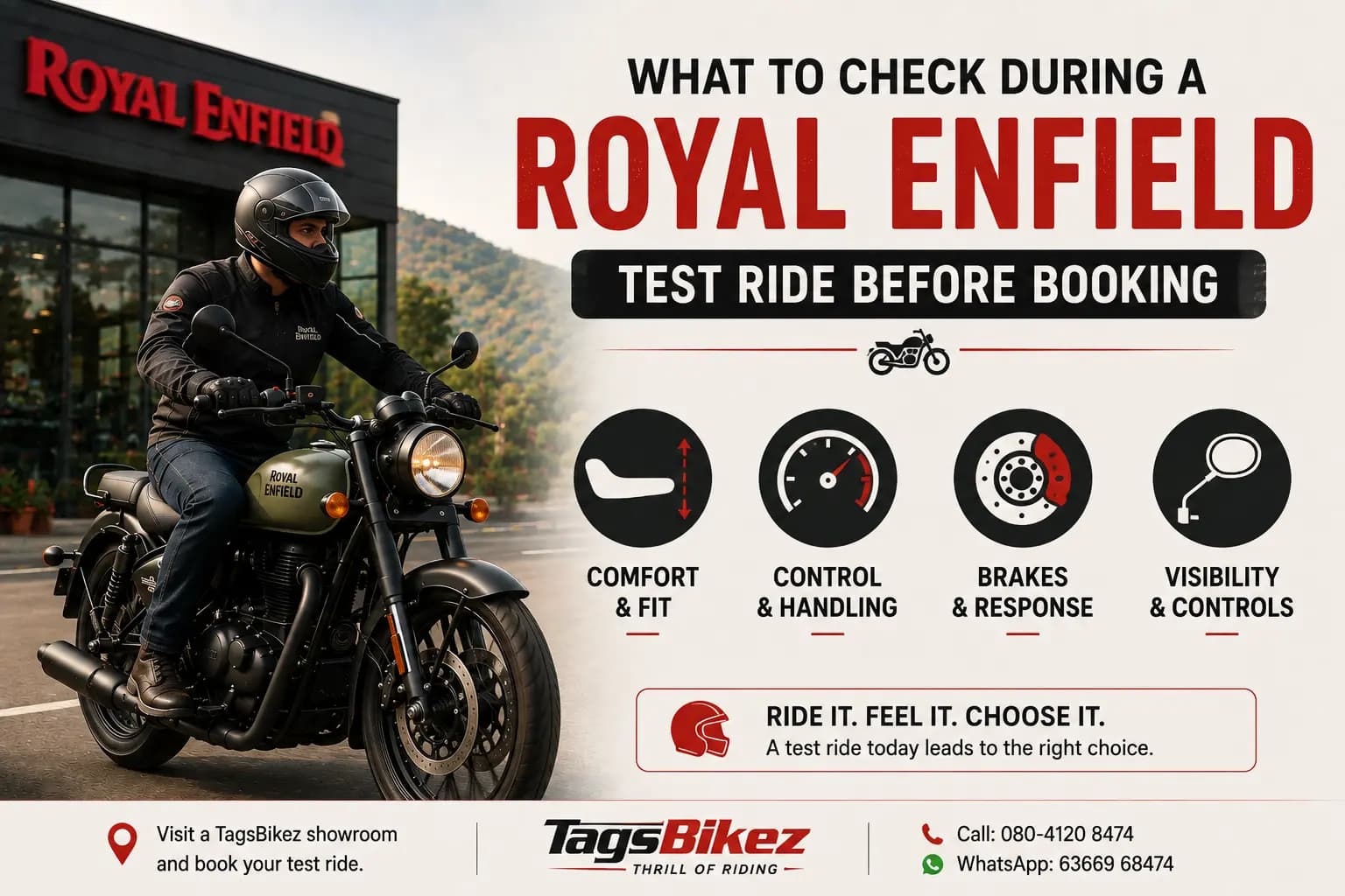 What to Check During a Royal Enfield Test Ride Before Booking